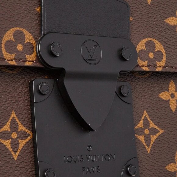 Louis Vuitton Monogram Macassar Canvas S Lock Messenger Bag - Picture 10 of 12